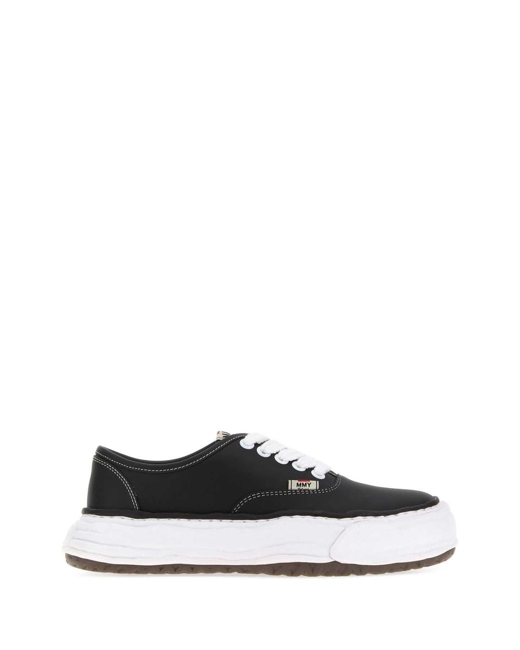 Maison Mihara Yasuhiro White Leather Baker Sneakers