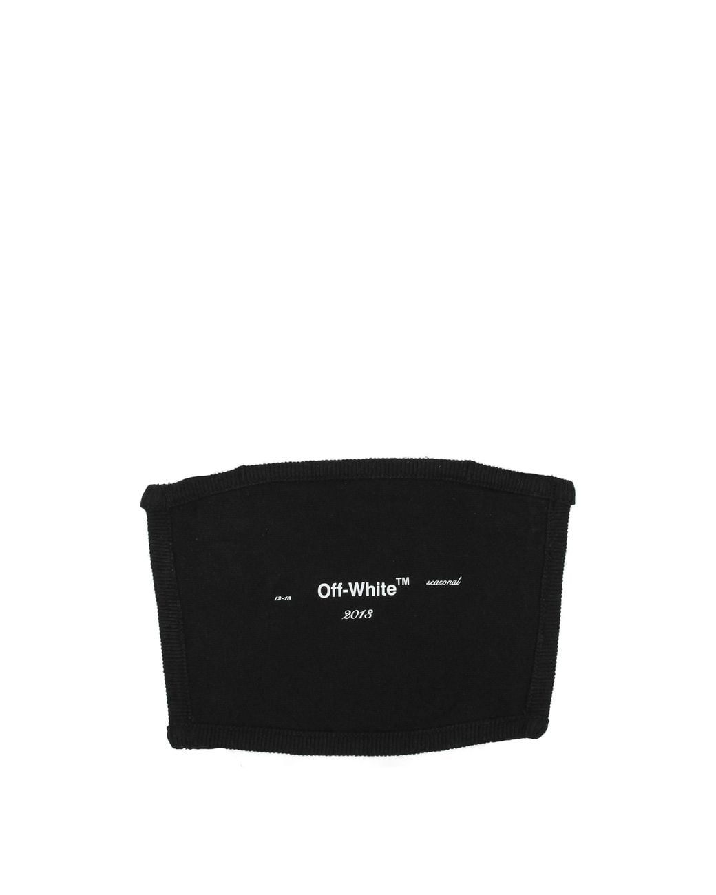 Off-White c/o Virgil Abloh Black Mascherine Mask Uomo Cotone Nero