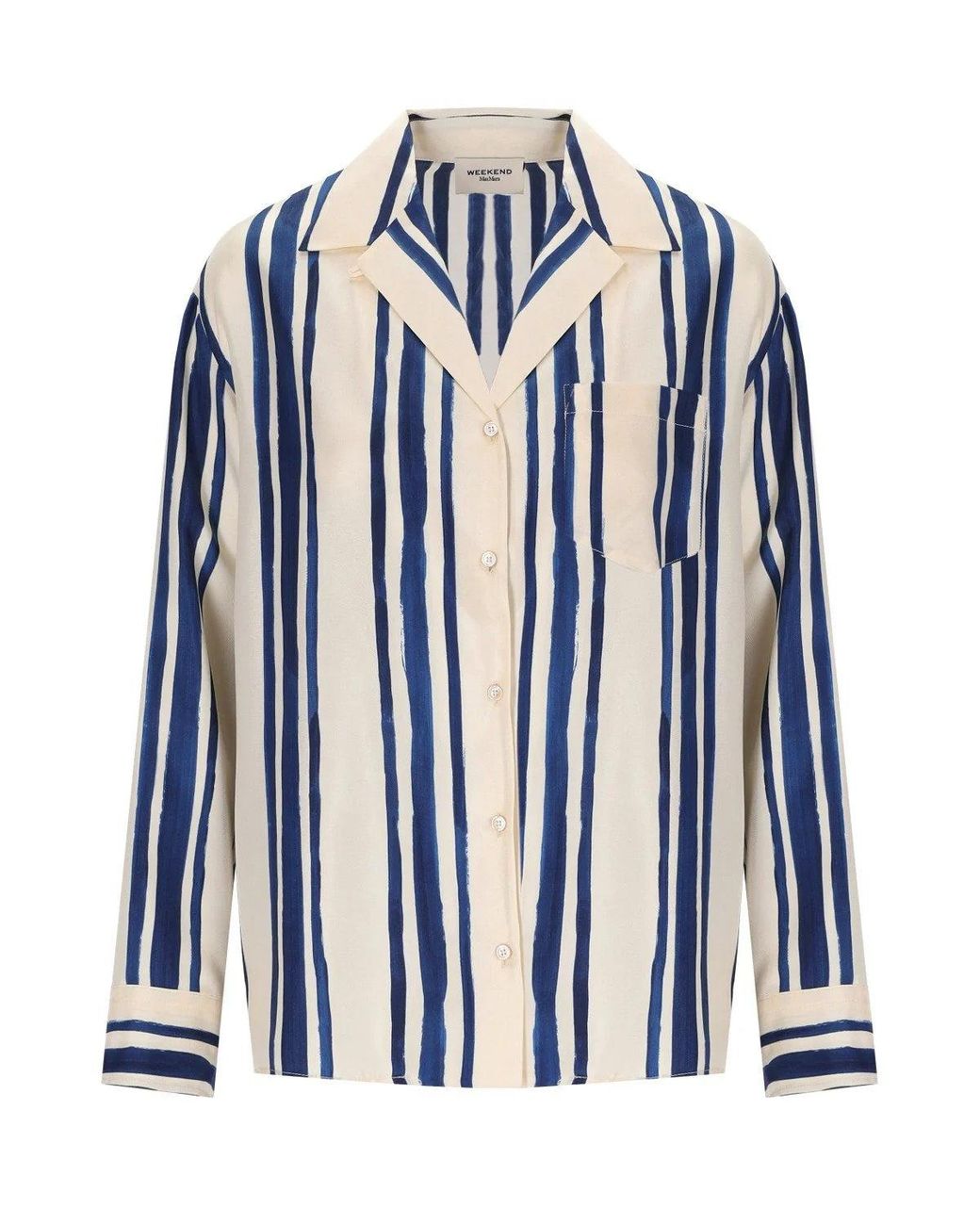 Weekend by Maxmara Blue Corona Striped And Shirt