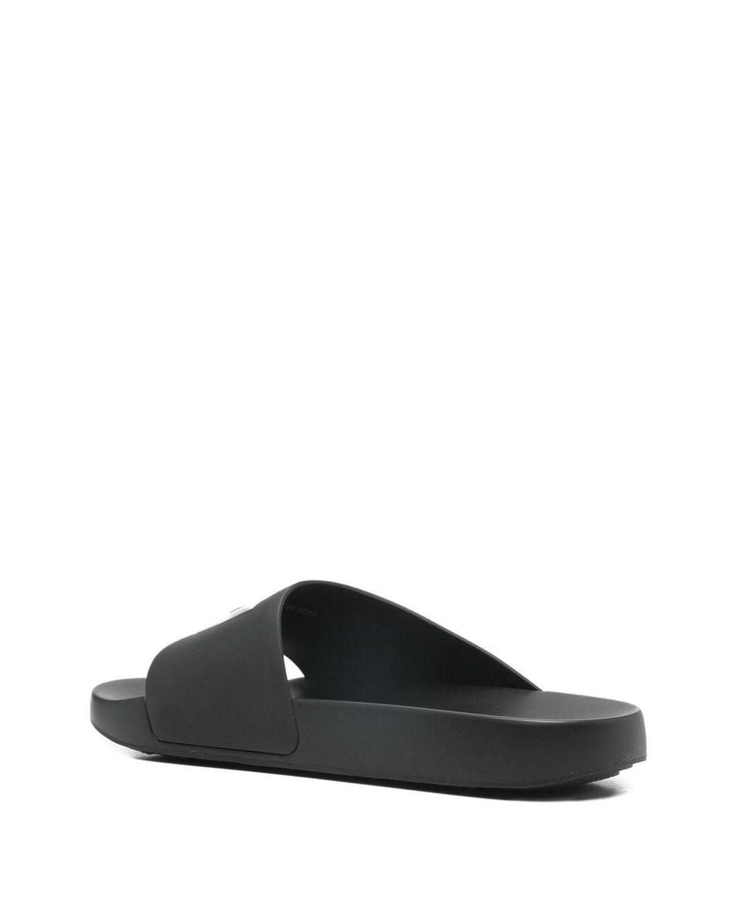 Givenchy White Asymmetric Rubber Sandals for men