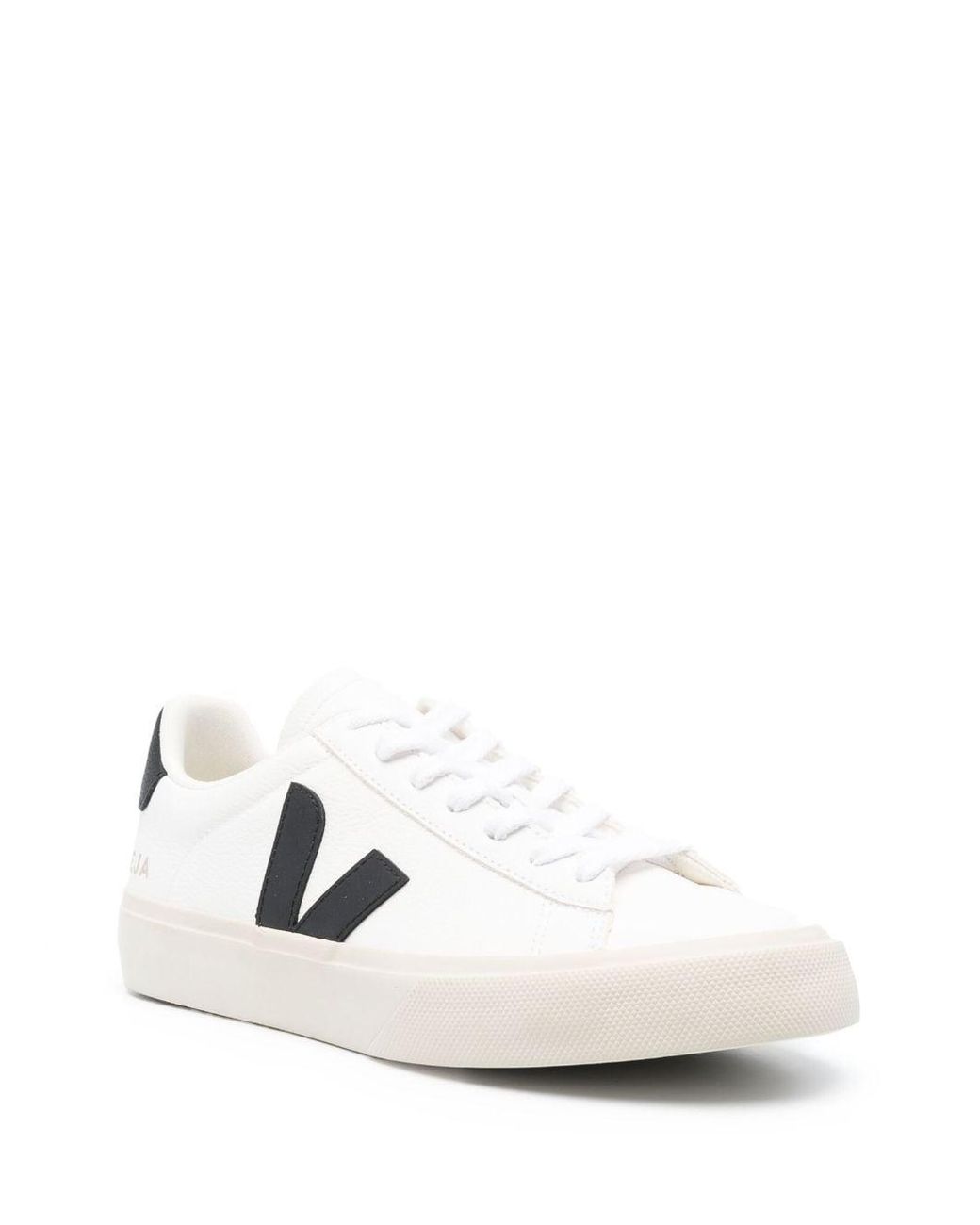 Veja White Campo Leather Sneakers
