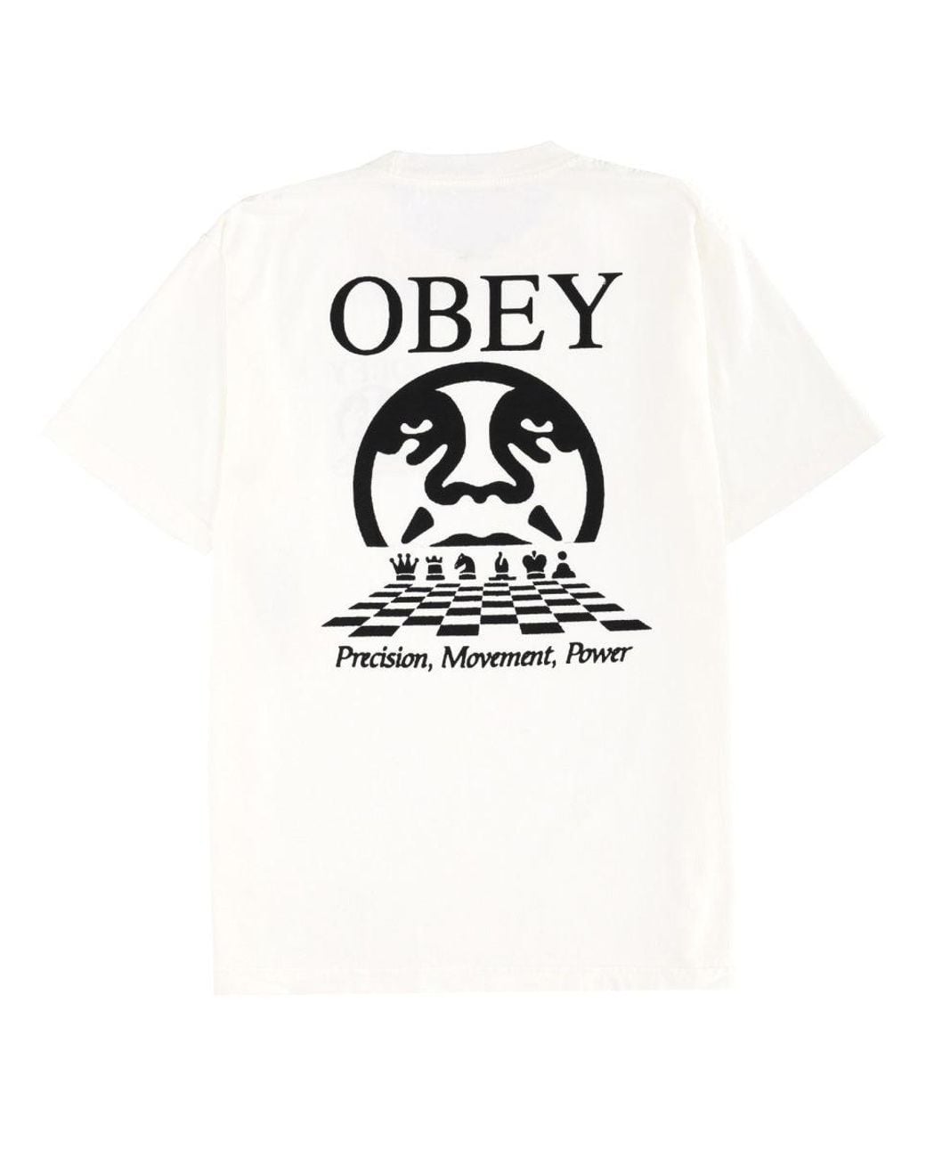 Obey White T-Shirt "Precision" for men
