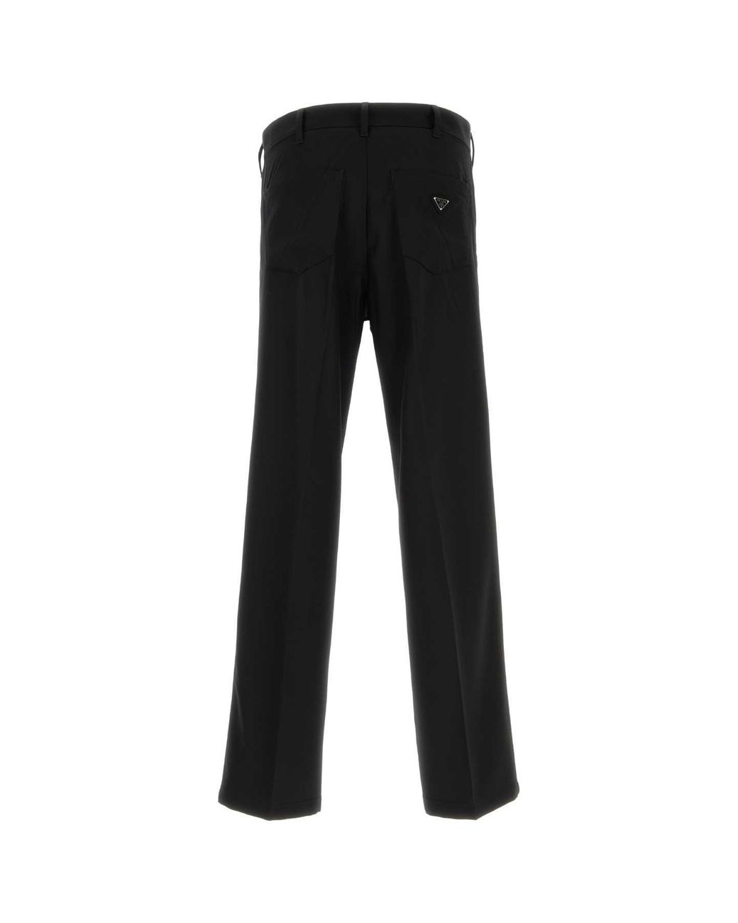 Prada Black Gabardine Pant Wool for men