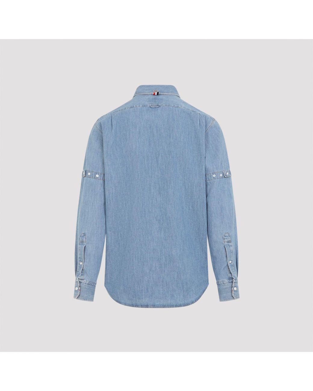Thom Browne Blue Light Straight Fit L/S Shirt for men