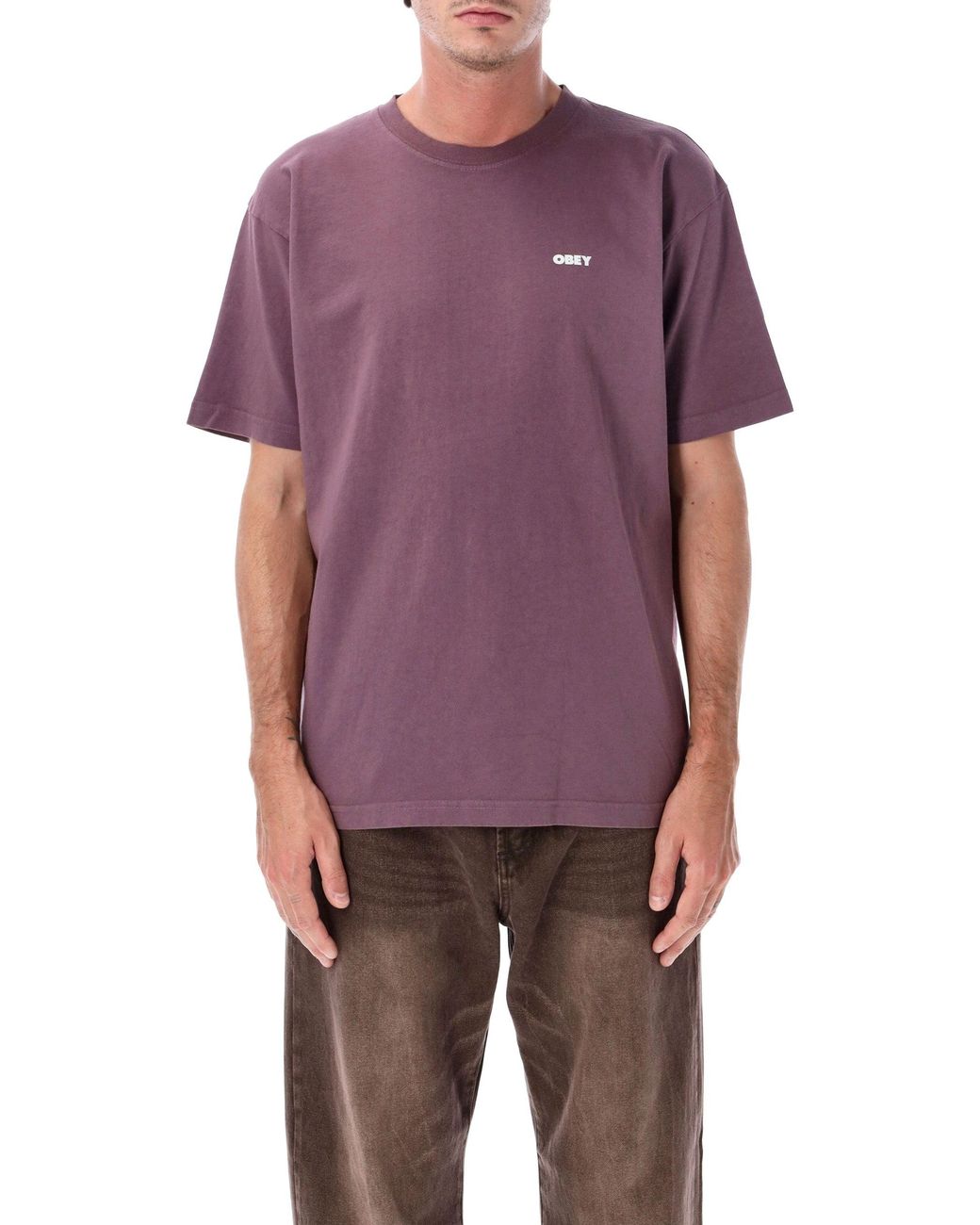 Obey Purple T Shirts And Polos