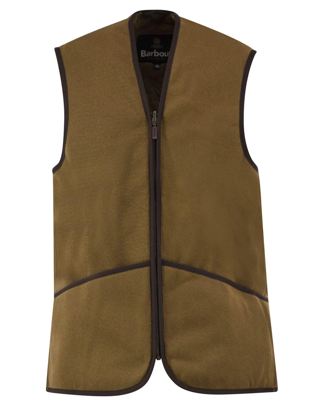 Barbour Green Reversible Shearling Effect Fleece Waistcoat