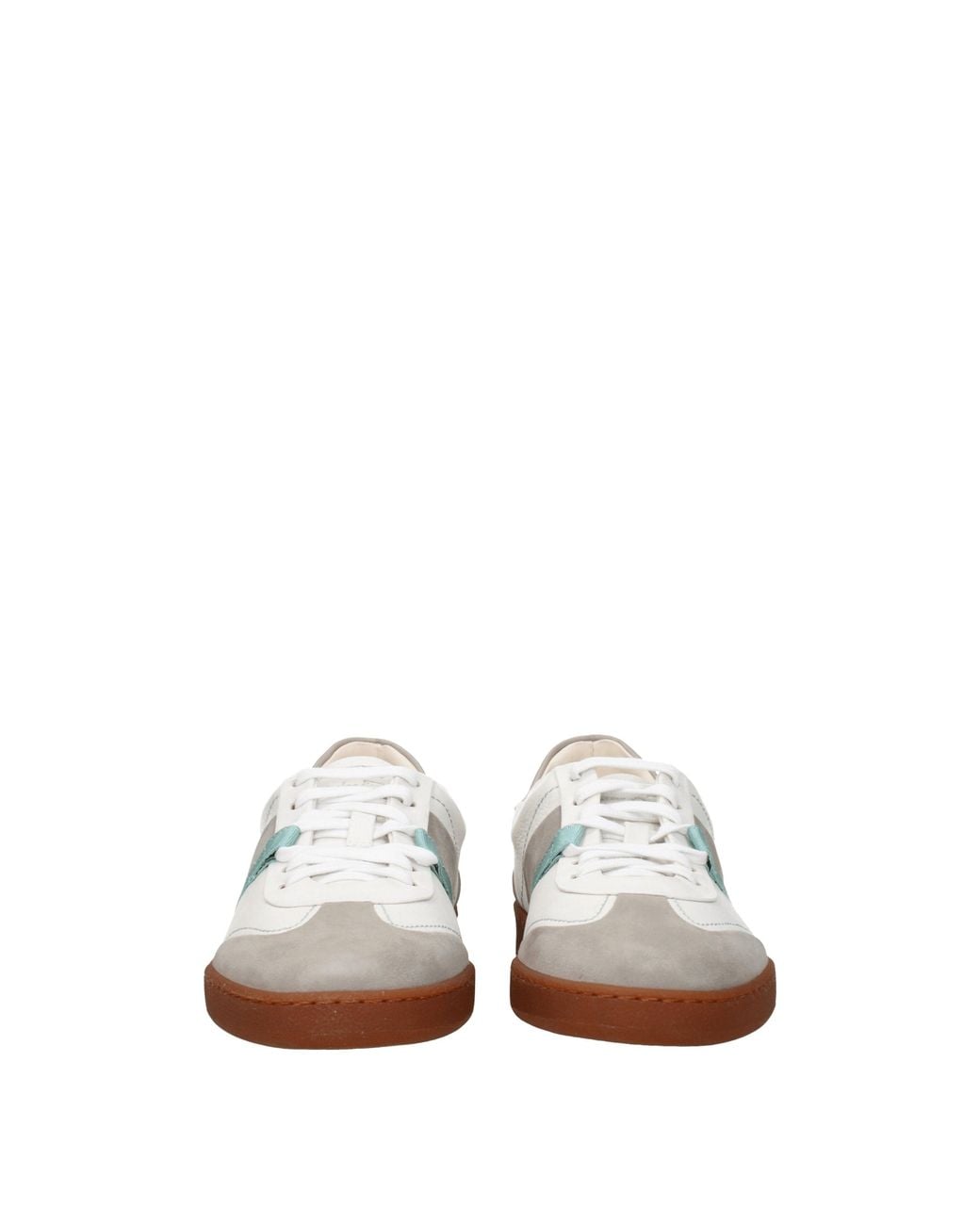 Ferragamo Multicolor Sneakers Garda Uomo Pelle Bianco/Grigio for men