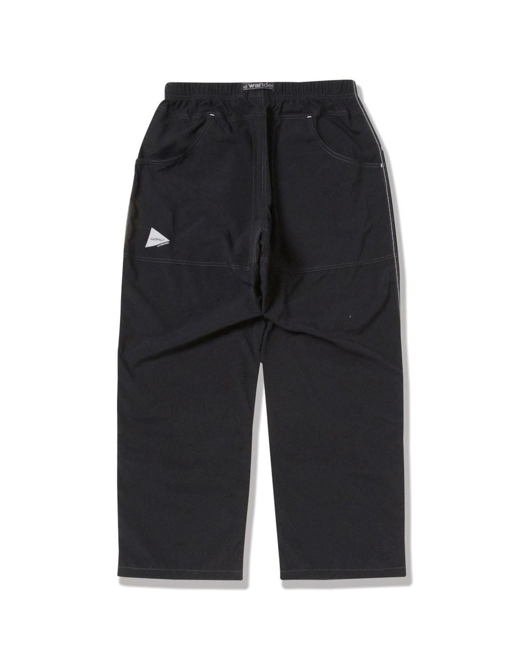 GRAMICCI x and wander Black Nylon Double Knee Pant for men