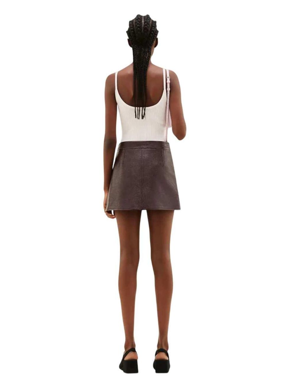 Courreges Geribbelde Top in het Pink