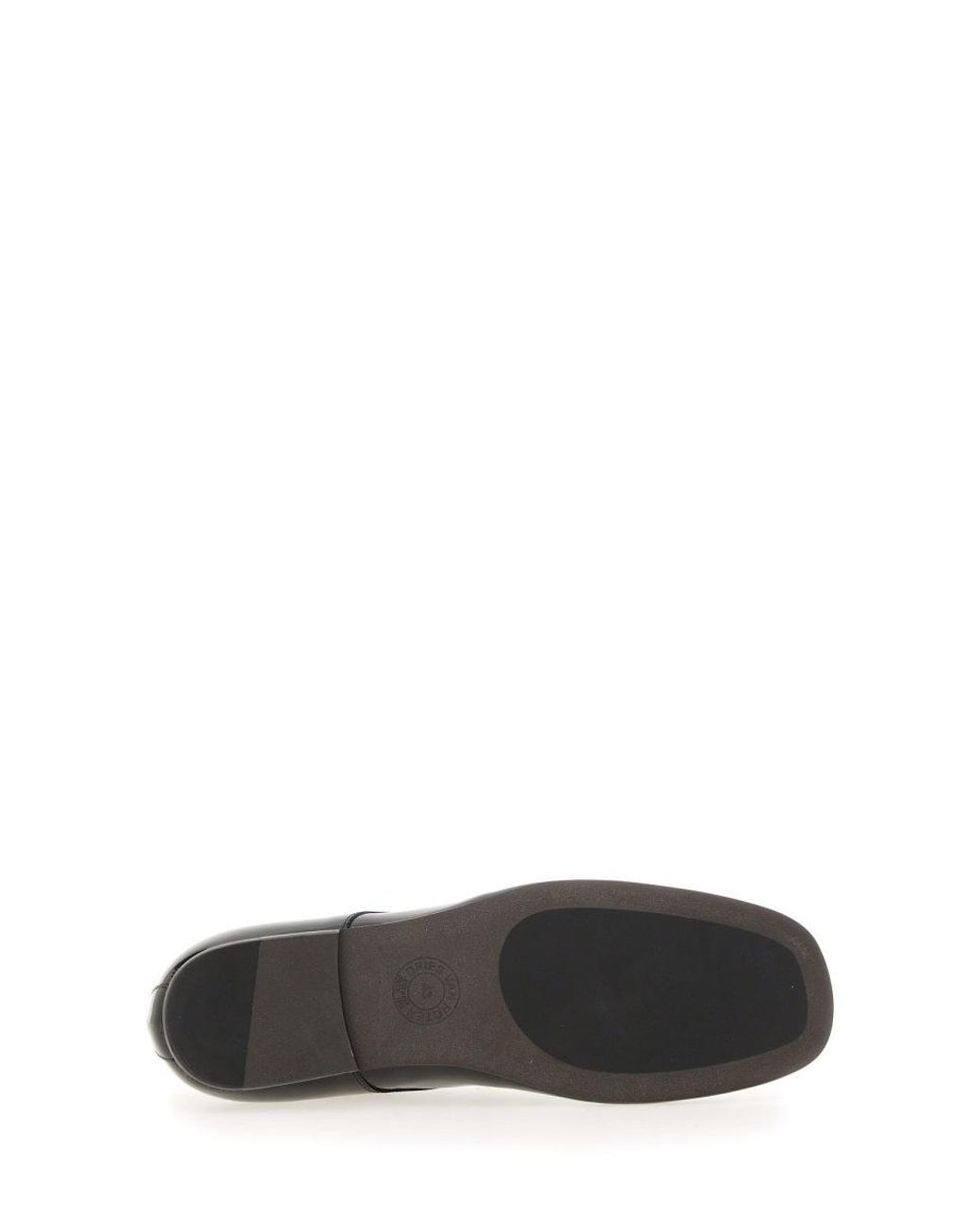 Dries Van Noten Black Shiny Leather Lace Up Shoe
