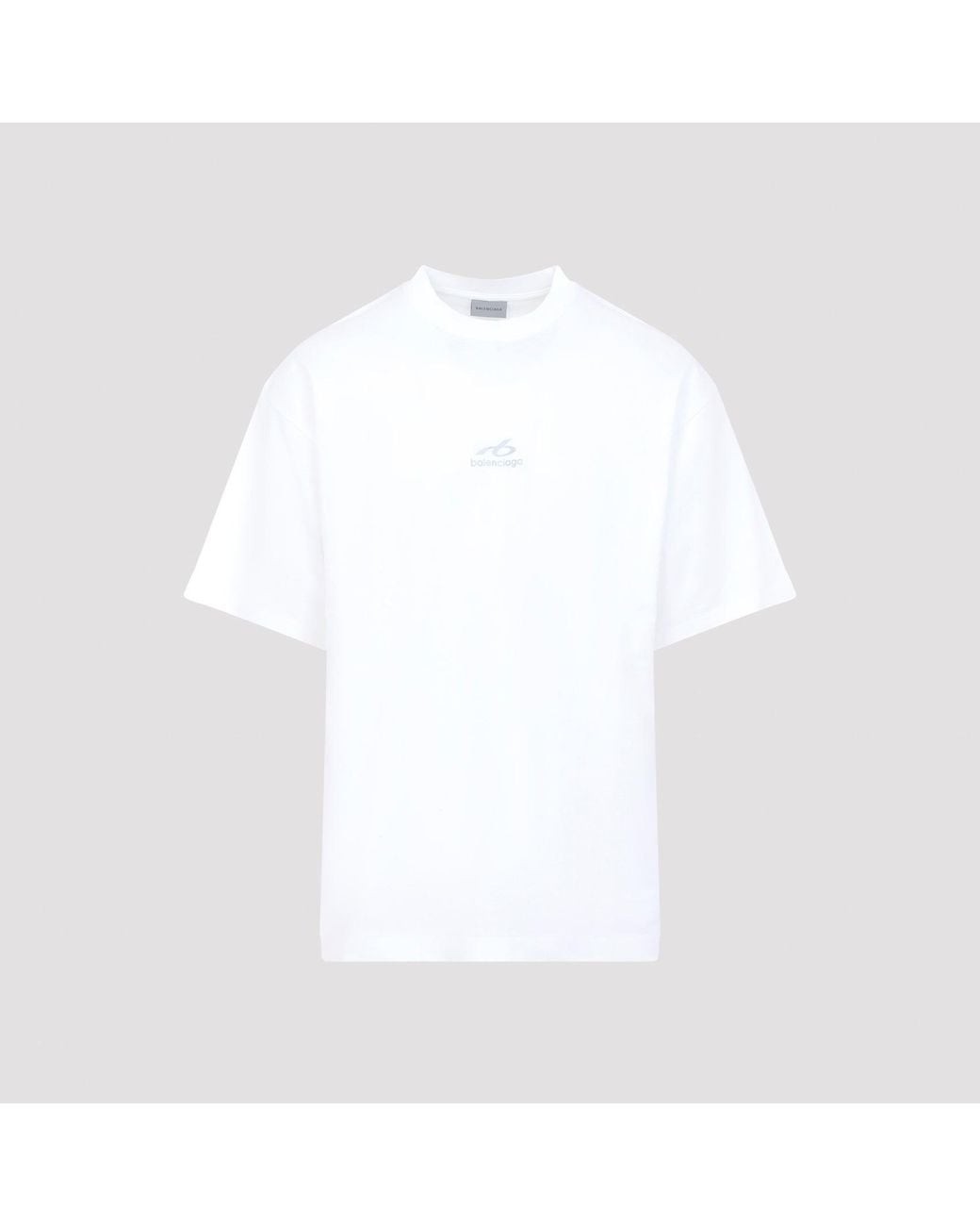 Balenciaga White Medium Fit T Shirt