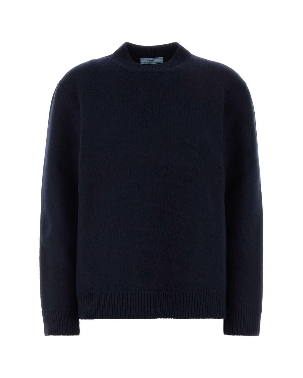 Prada Blue Wool Sweater for men