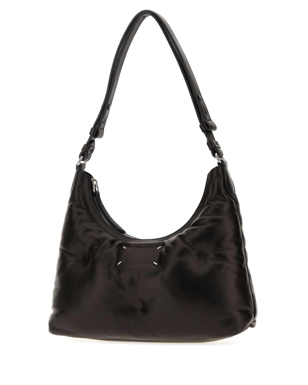 Maison Margiela Black Leather Small Glam Slam Shoulder Bag