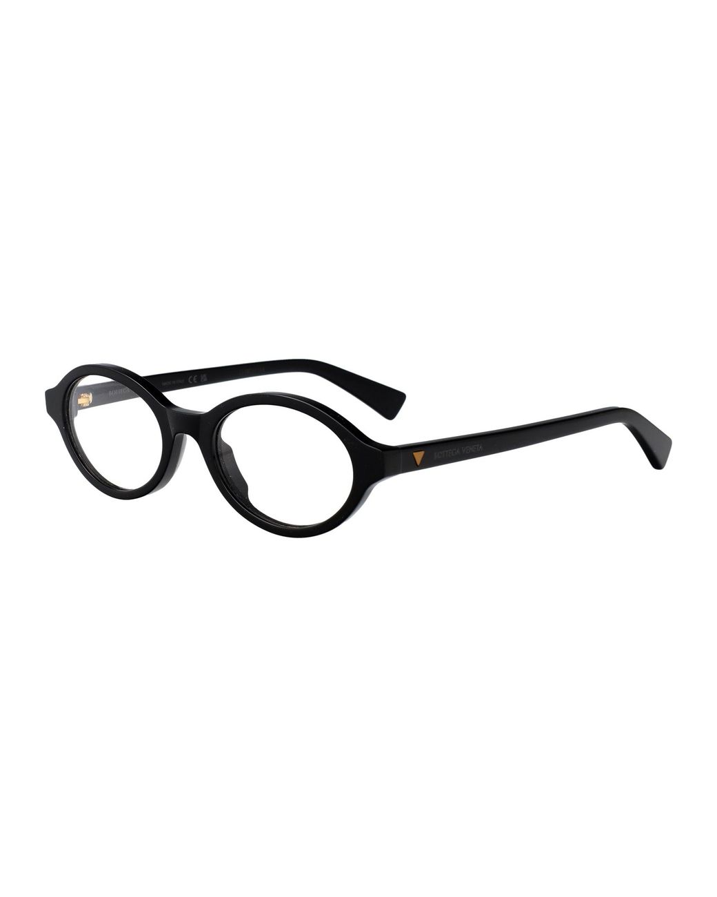 Bottega Veneta Black Transparent Acetate Glasses