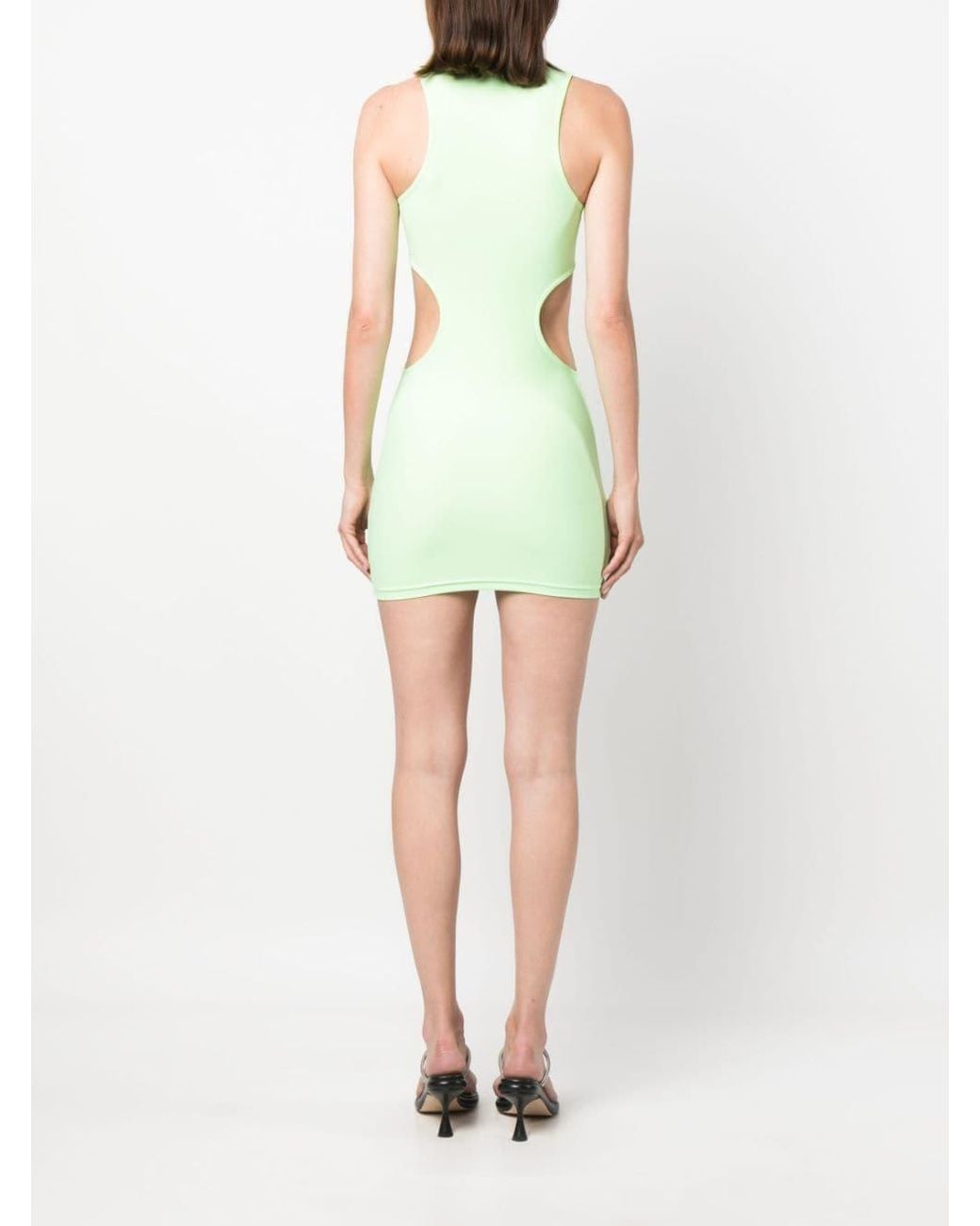 Reina Olga Green Cut-out Detail Short Dress