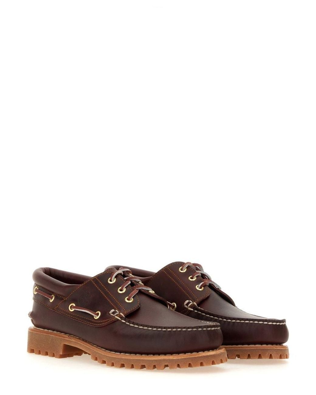 Timberland Brown Authentic Boat Moccasin