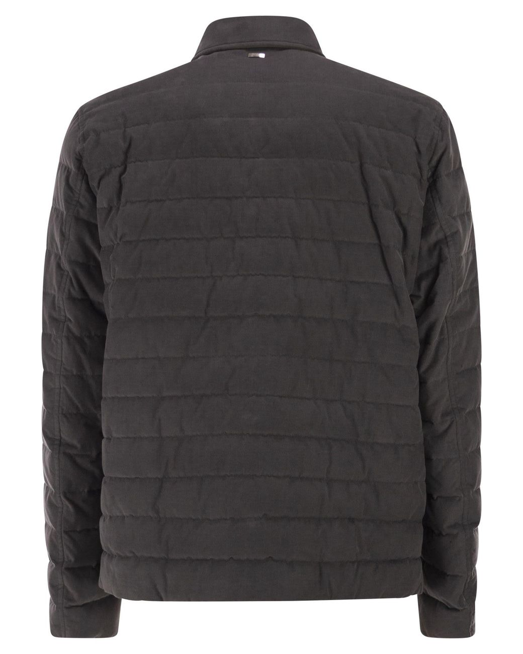 Herno Black Shirt-Style Down Jacket for men