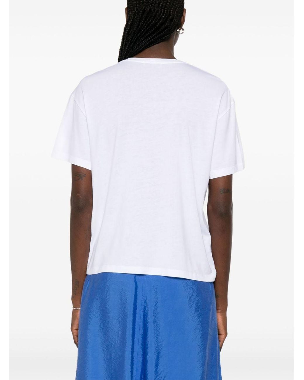 Totême  White Cotton Blend T-Shirt