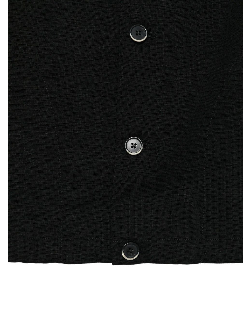 Barena Black Overshirt Caroman Grana