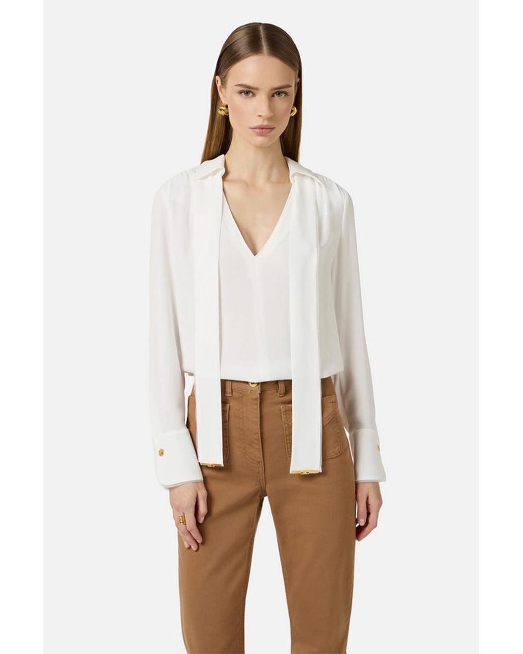 Elisabetta Franchi White Elisabetta Franchi Ivory
