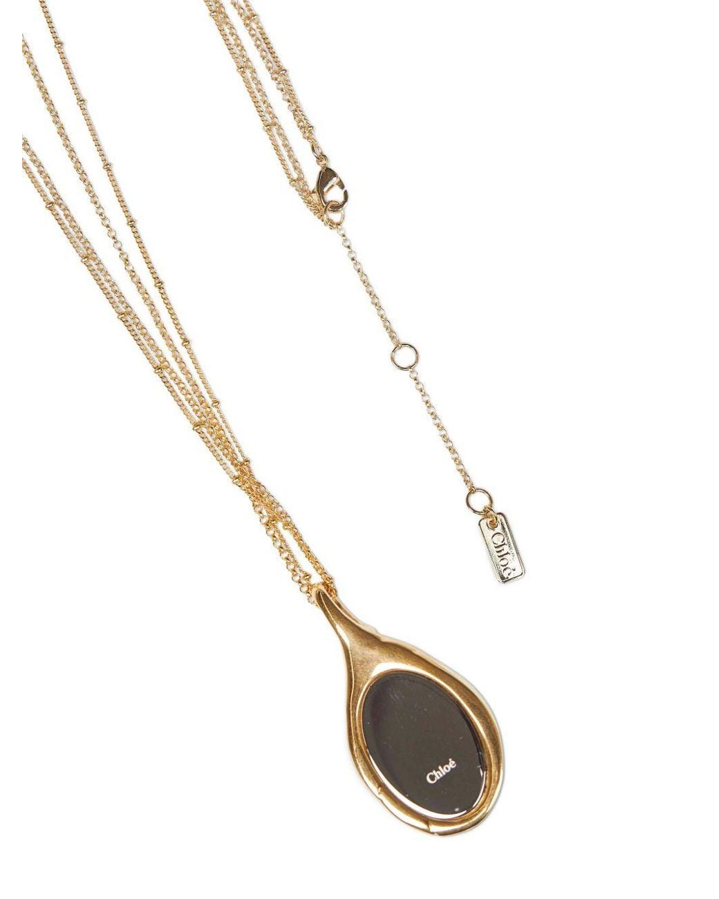 Chloé White Mirror Necklace