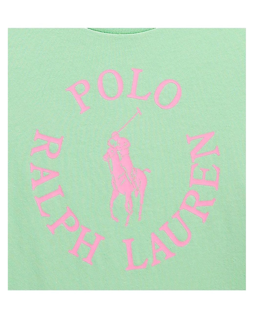 Polo Ralph Lauren Green T-Shirt With Logo Cotton T-Shirts
