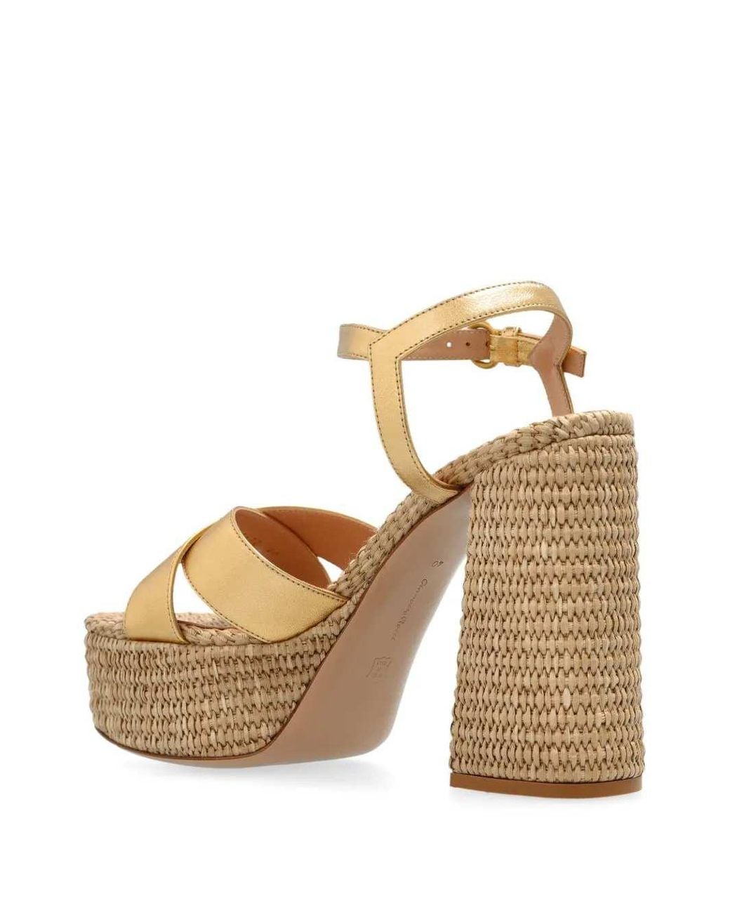 Gianvito Rossi Metallic Bebe 12Mm Sandals