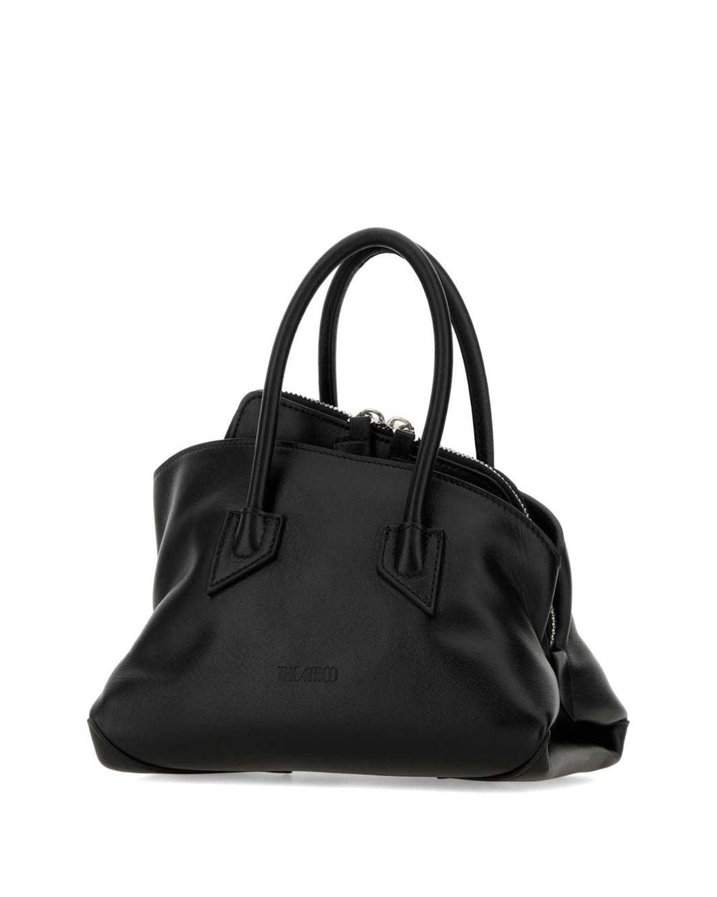 The Attico Black La Passeggiata Mini Leaher Shoulder Bag