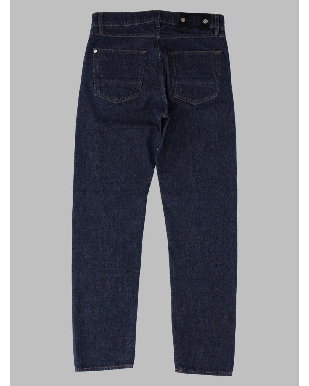 Stone Island Blue 100% Cotton Denim Jeans