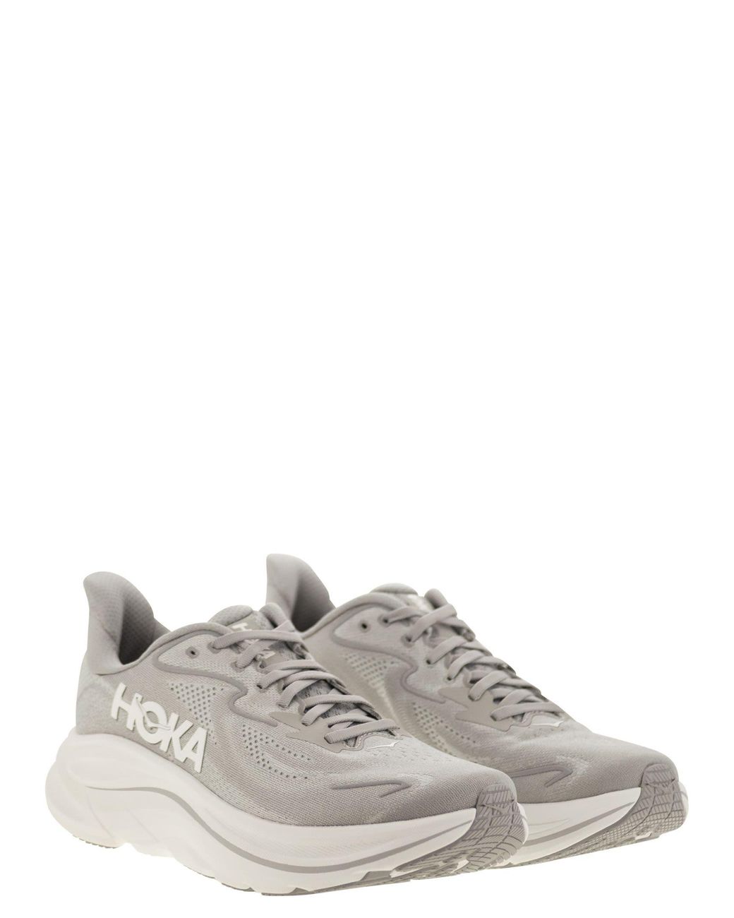 Hoka One One White Clifton 10 for men