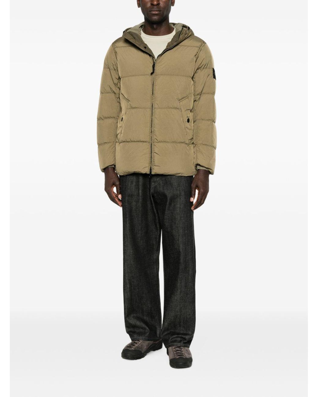 Stone Island Natural Logo Nylon Blouson Jacket for men