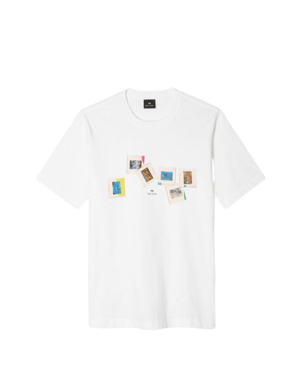 Paul Smith White Slides Cotton T Shirt