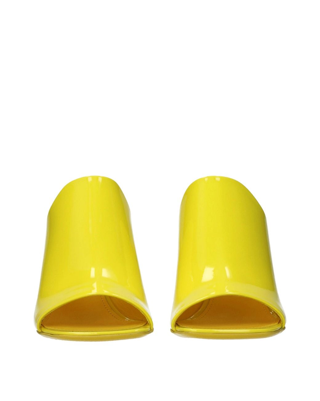 Ferragamo Yellow Era Sandals Patent