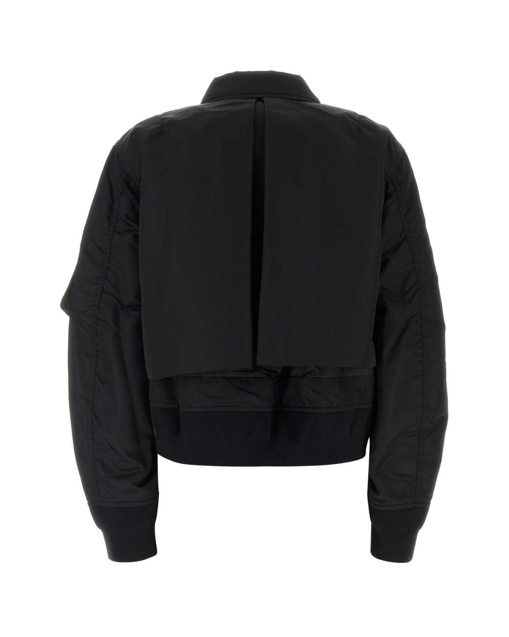 Sacai Black Nylon Bomber Jacket
