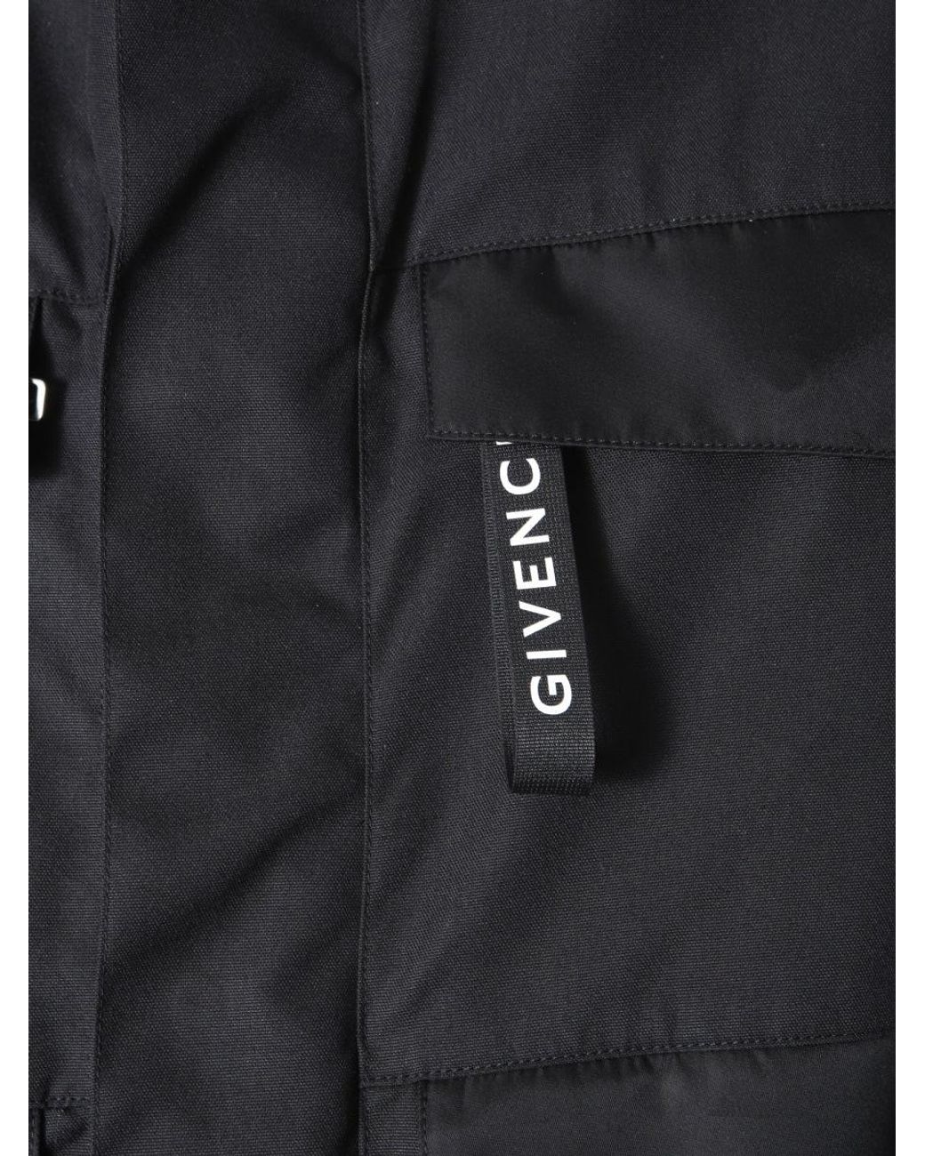 Givenchy Gray Wind Jacket With Front Zip & Pressure Button