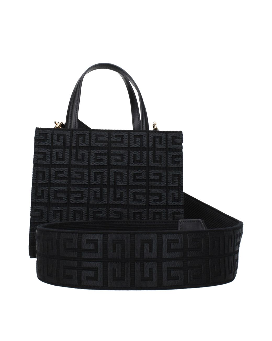 Givenchy Black Borse A Mano G-Tote Donna Tessuto Nero