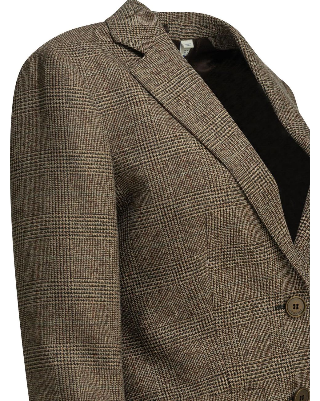 Burberry Green Wool-And-Linen-Blend Blazer