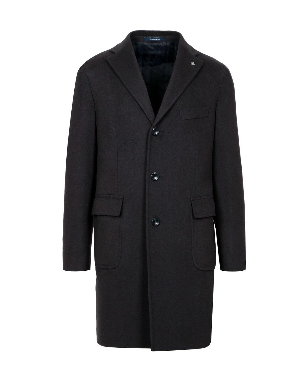 Tagliatore Black Coats for men