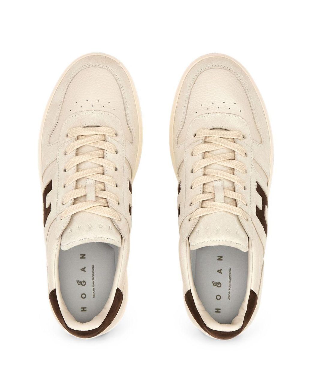 Hogan Natural H668 Leather Sneakers