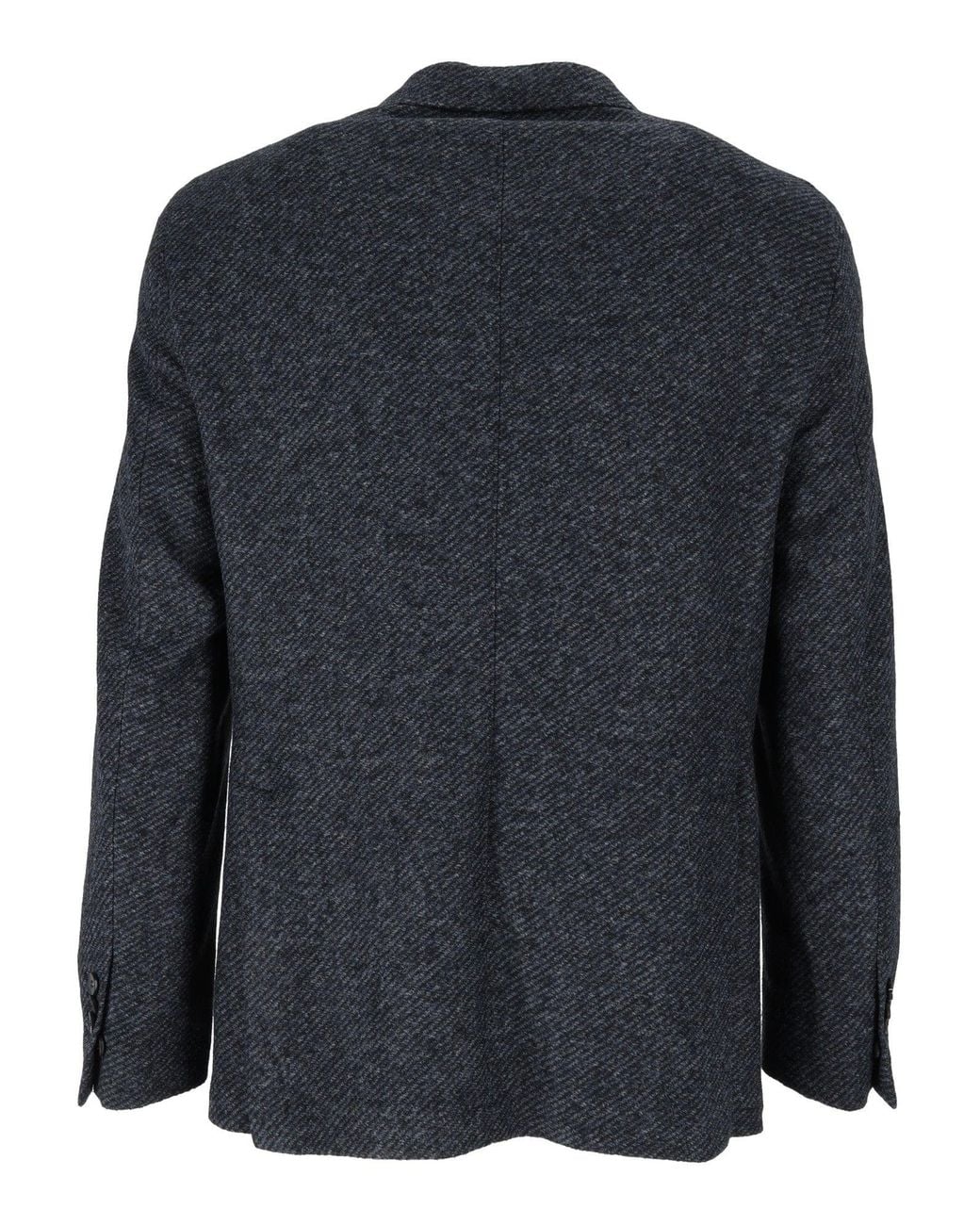 BRERAS Milano Blue Giacca Uomo Herringbone Tailored Blazer