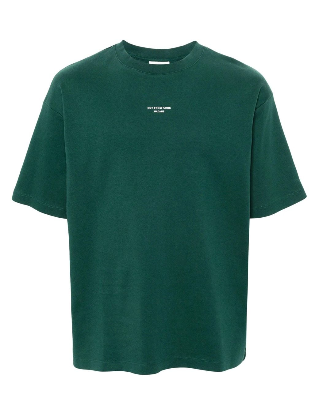 Drole de Monsieur Green Le T Shirt Slogan Classique for men