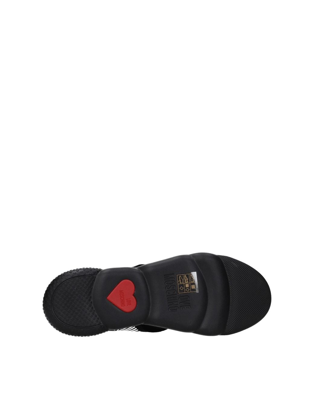 Love Moschino Black Sneakers Donna Tessuto Nero/Nero
