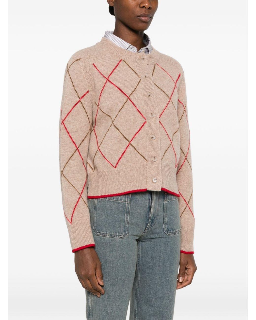Moismont Pink Auguste Wool Cardigan