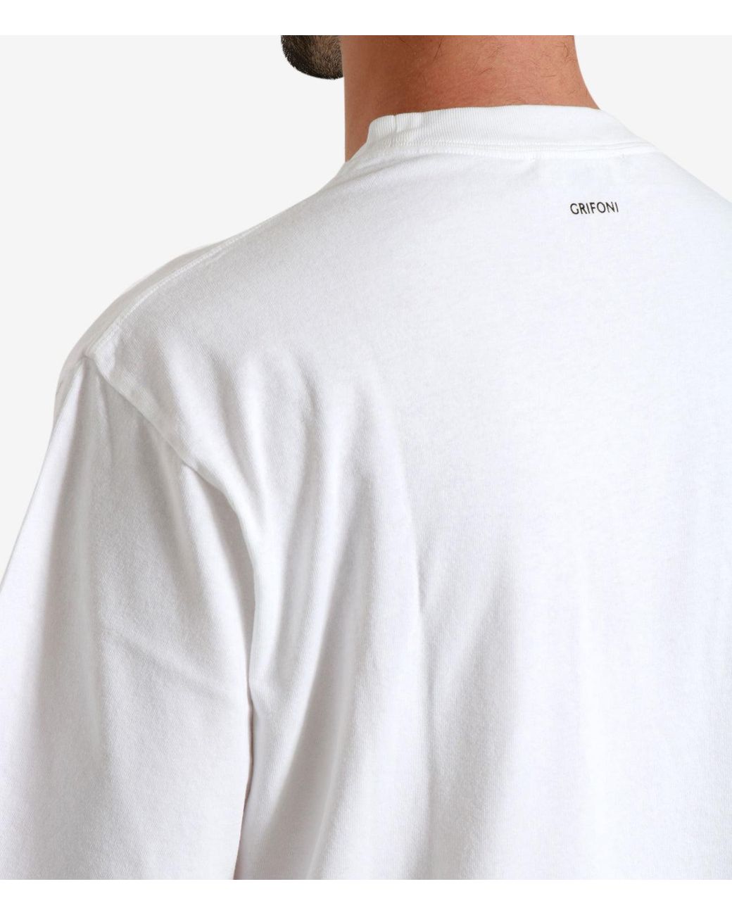 Grifoni White T Shirts And Polos