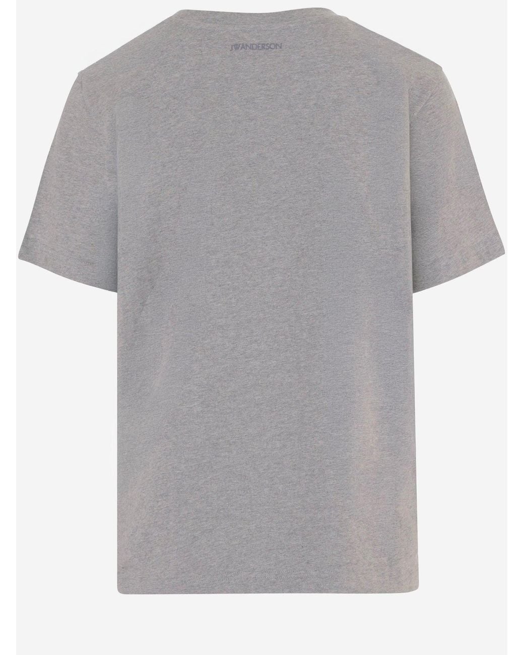 J.W. Anderson Gray Animal Star Appliqué Cotton T-Shirt