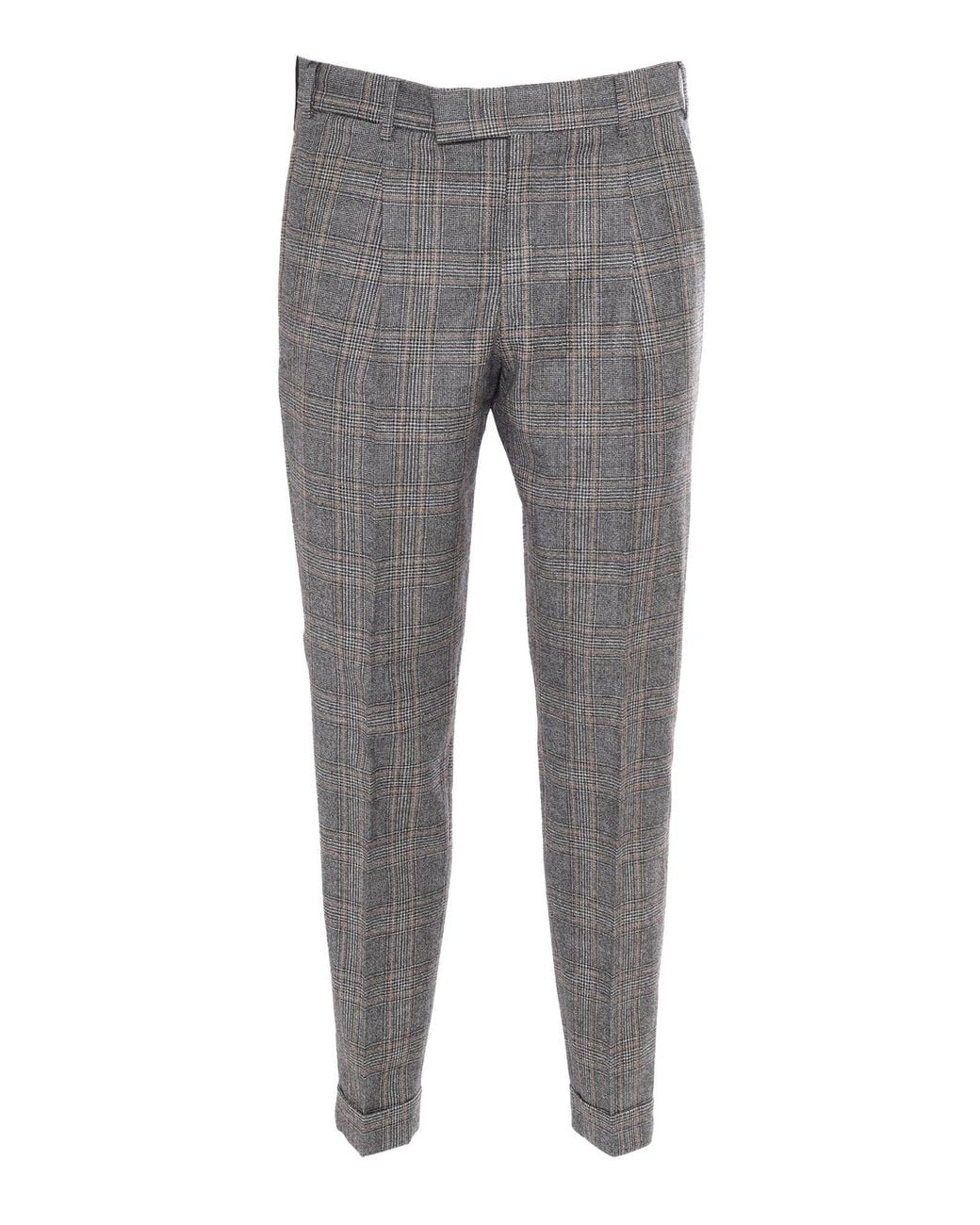 PT01 Gray Rebel 1 Pleat, Diagonal Pockets, Flap Back Pockets