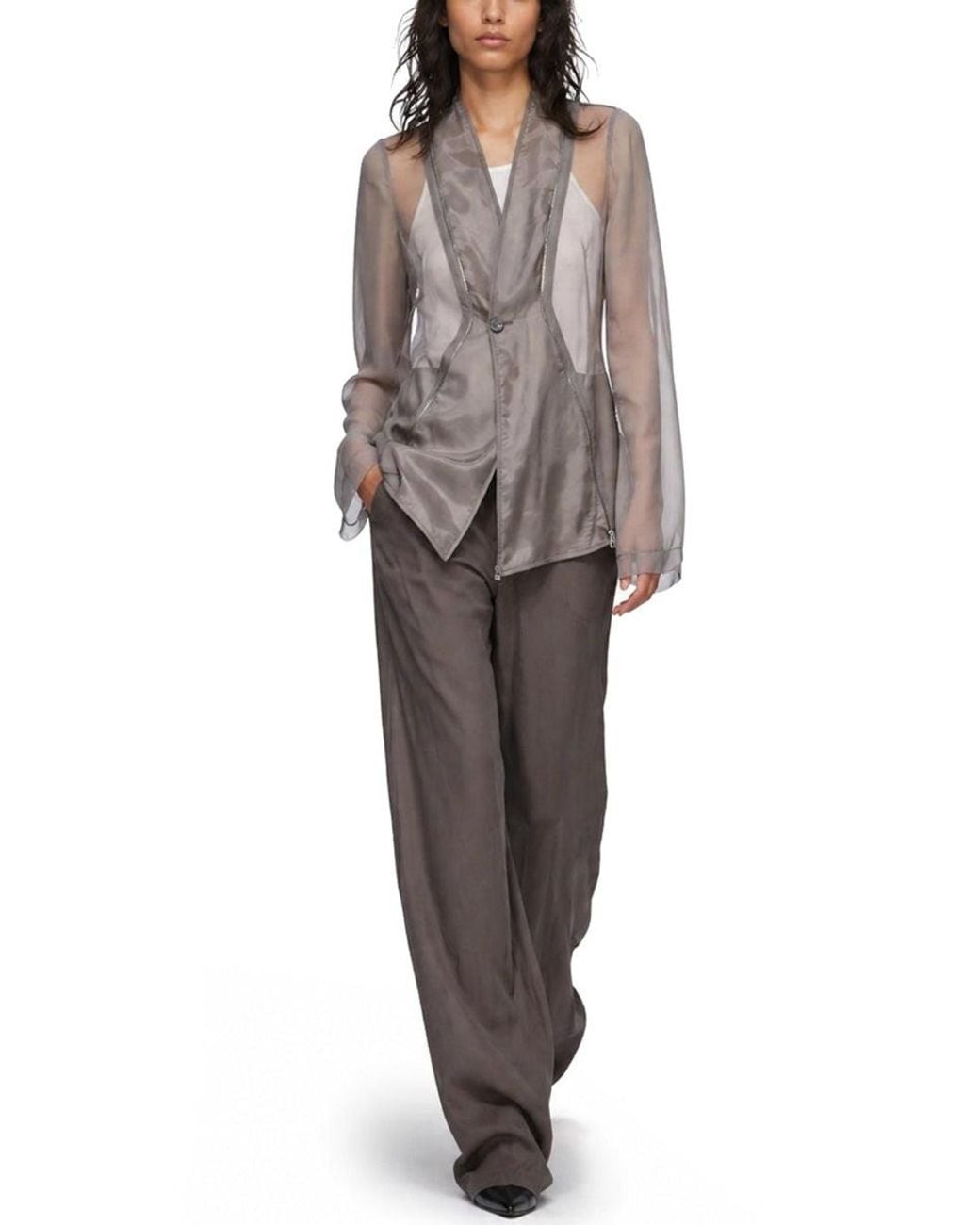 Rick Owens Gray Rick Owens Stag Jacket