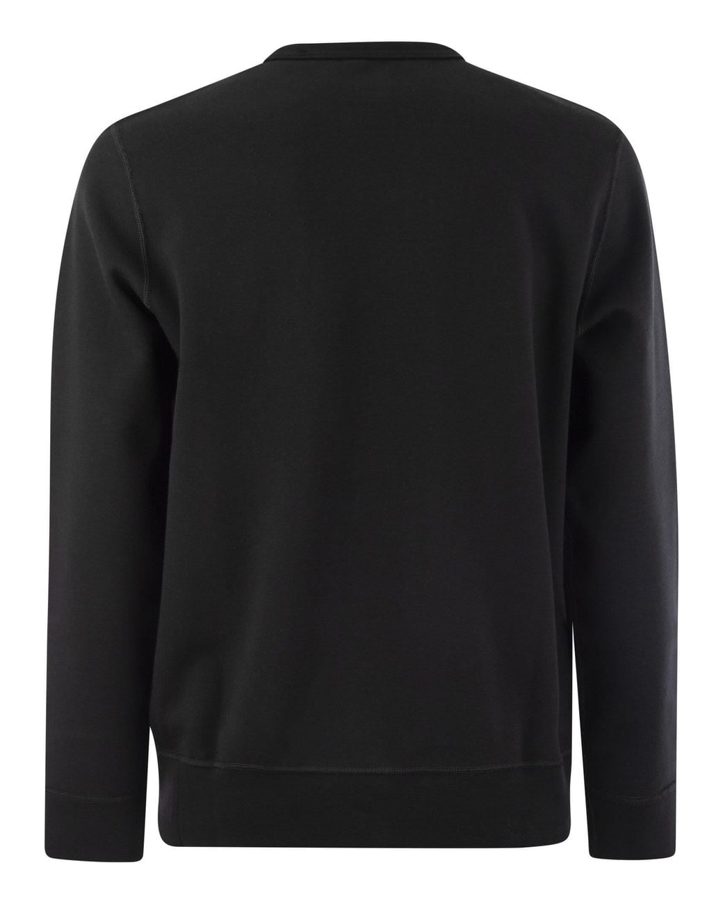 Polo Ralph Lauren Black Double Knit Crew Neck Sweatshirt