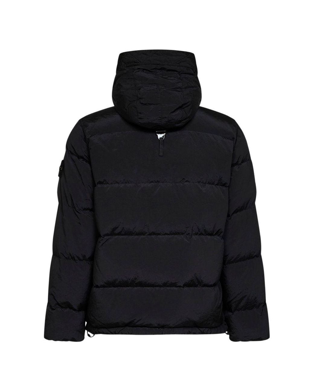 Stone Island Black Nylon Down Jacket