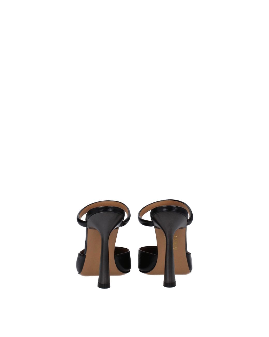 Off-White c/o Virgil Abloh Black Off Lollipop Sandals Leather